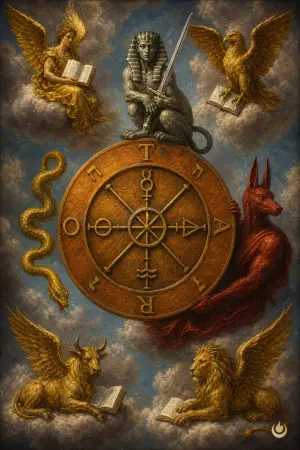 Wheel of Fortune, from the candlelit-baroque deck